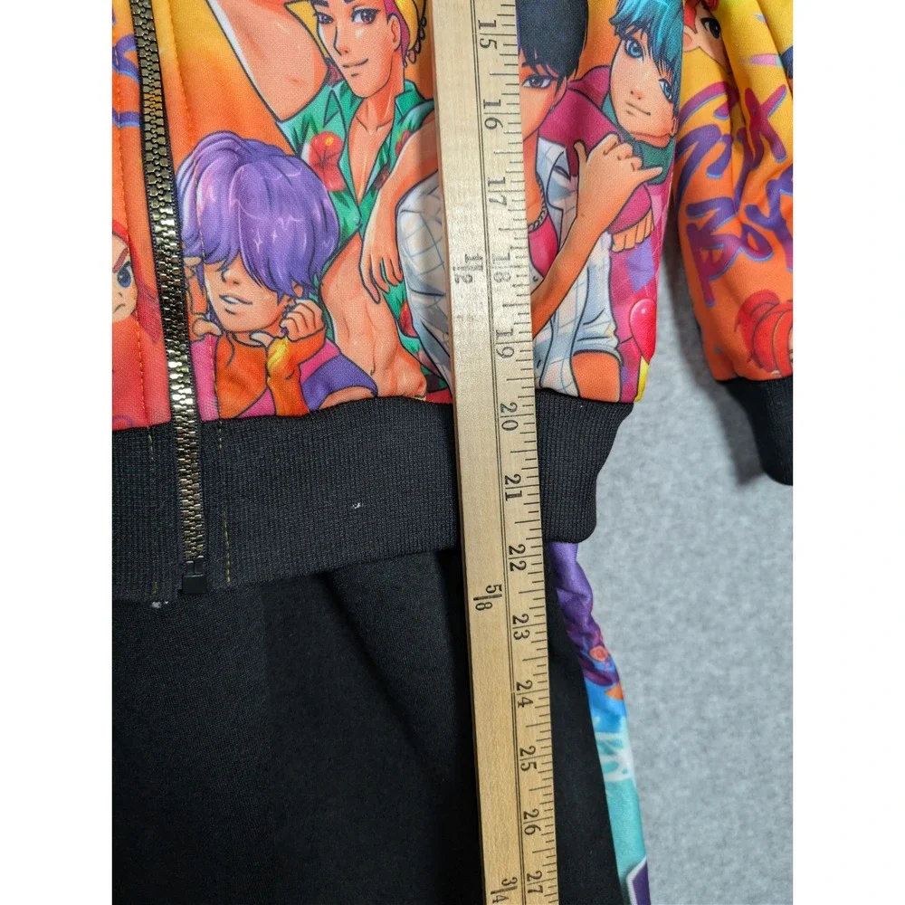 K-Pop‎ Saja Boys Anime Kids Tracksuit Set Hoodie Joggers Multicolor Size Large